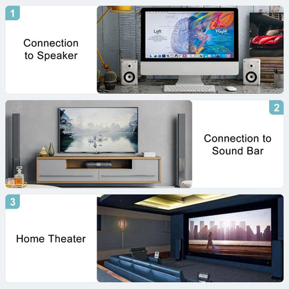 RCA Extension Cable, 2RCA Male to 2RCA Female Stereo Audio Cables for Home Theater, HDTV, Amplifiers, Hi-Fi Systems (50FT/15M)