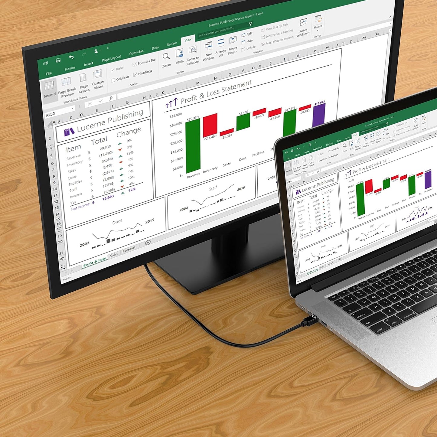 Mini Displayport to DP Cable, 6 Feet, Gold-Plated - 4K@60Hz, 2K@144Hz - Black